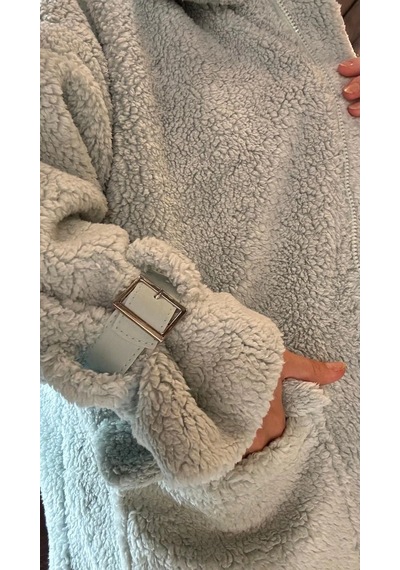 Mnt001 Peluş Fermuarlı Mont 001