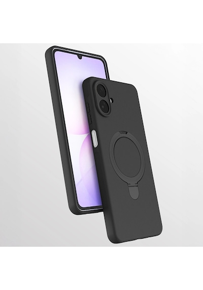 Samsung Uyumlu Galaxy A07 Kılıf M-safe Şarj Özellikli Standlı Zore Samara Kapak Çok Renkli