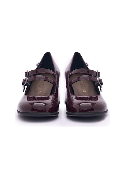 Bordeaux Naplack Topuklu/ Stiletto Kadın 205307ds Donna Serena 5307ds Naplack Bordeaux Naplack