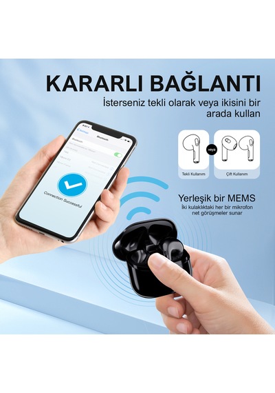 Bix TW5 Soundcraft Bluetooth 5.3 Tws Kablosuz Kulak İçi Kulaklık