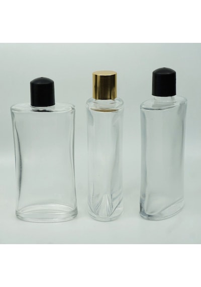 Kolonya Şişesi 250 Ml 3 Adet Şeffaf Boş Oval Şişe