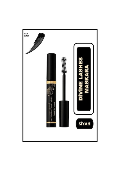 Max Factor Divine Lashes Maskara Rich Siyah 01 Rosy Nude