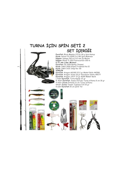 Turna Avı İçin Spin Olta Seti 2