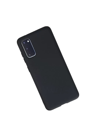 Newface Samsung Galaxy S20 Kılıf Nano İçi Kadife Silikon - Lacivert Siyah