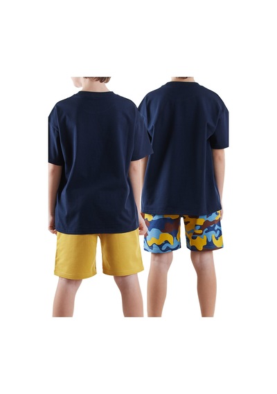Denokids Erkek Çocuk Basic 2'li Şort Takım Renkli