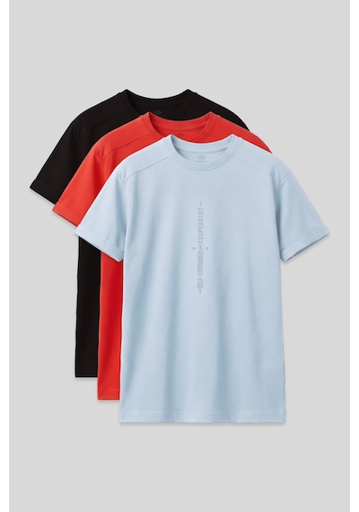 Oversize Fit Baskılı 3lü Paket Siyah-fiesta-açık Mavi Erkek Çocuk T-shirt - 11301 Siyah-fiesta-açık Mavi Oversize Fit Baskılı 3lü Paket Siyah-fiesta-açık Mavi Erkek Çocuk T-shirt - 11301 Siyah-fiesta-açık Mavi