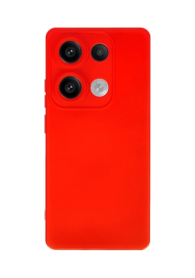 Herşeytrend Xiaomi Redmi Note 13 Pro 4g Kılıf Nano İçi Kadife Silikon - Kırmızı Çok Renkli