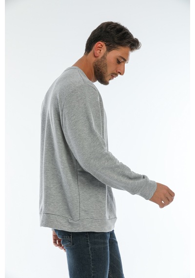 Süperlife Erkek Bisiklet Yaka Regular Fit Brooklyn Baskılı İnce Sweatshirt Spr22sw132 Gri Melanj Süperlife Erkek Bisiklet Yaka Regular Fit Brooklyn Baskılı İnce Sweatshirt Spr22sw132 Gri Melanj