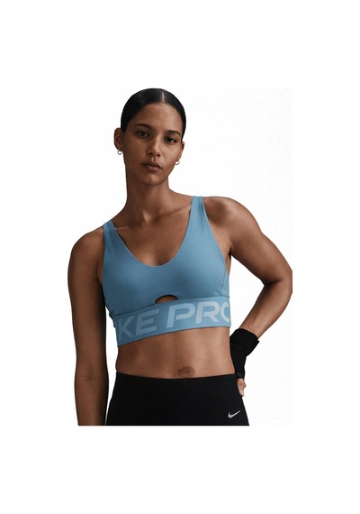 Nike Pro Indy Plunge-support Bra Kadın Spor Bra Yeşil