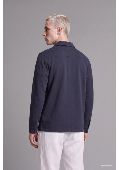 Defacto Regular Fit Çift Cepli Gömlek Ceket H6548ax26aunv146 Lacivert-nv146