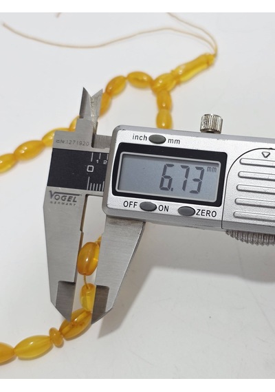 Doğal Kaya Damla Kehribar Tesbih 33lük 11 Gram K001
