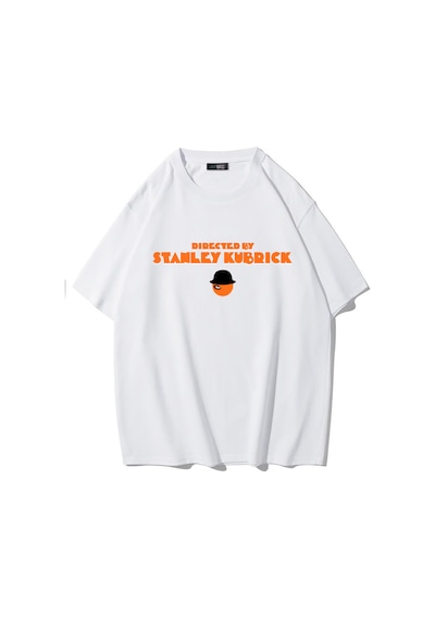Brz Collectıon Brz Collection Unisex Oversize Directed By Stanley Kubrick T-shirt Beyaz