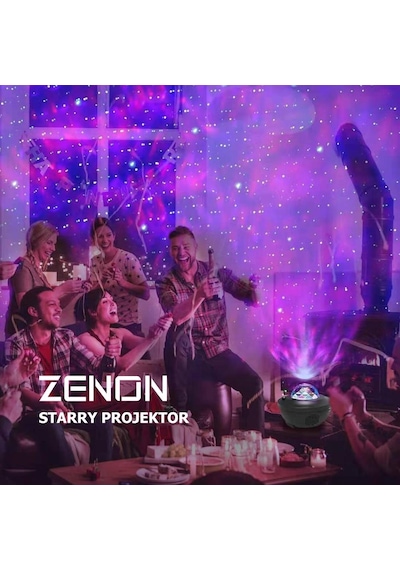 Zenon Smart Starry Light-Blth+Müzik+7 Farklı Ambians Projektör