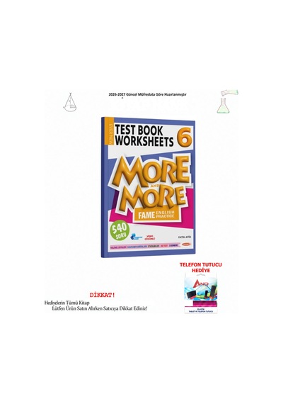 Fenomen More & More 6 Test Book Worksheets Önceki Kapak 6-019