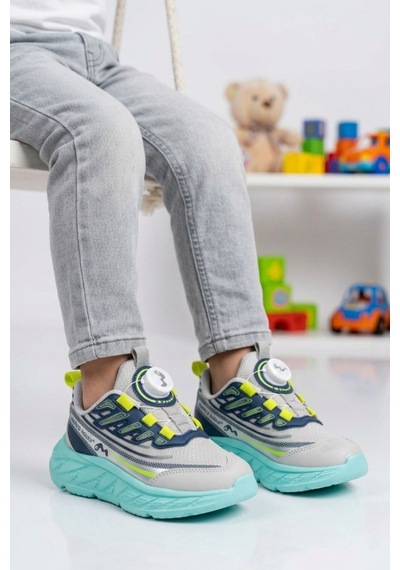 Marcokids Marko Kids 26y517 P Gri-lacivert Erkek Çocuk Spor Ayakkabı Gri - Lacivert