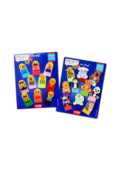 2 Set - 20 Parça Tox Emojiler Ve Vahşi Hayvanlar Parmak Kukla T10