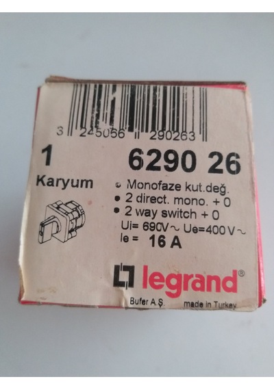 LEGRANT 6290 26 1 0 2  16 AMPER KUTUP DEĞİŞTİRİCİ