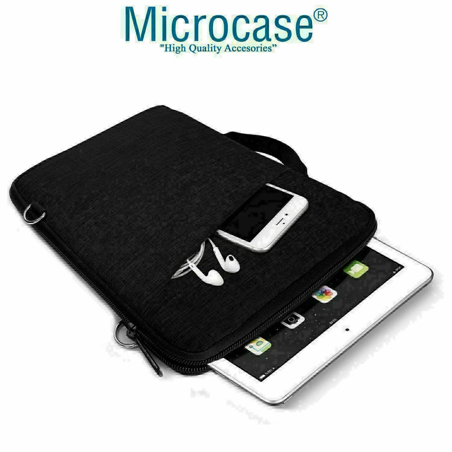 Microcase Samsung Active 4 Pro / Active 5 Pro 10.1'' İle Uyumlu Tablet İçin Türkçe Bluetooth Klavye+mouse+tablet Standı-siyah Al8126 Diğer