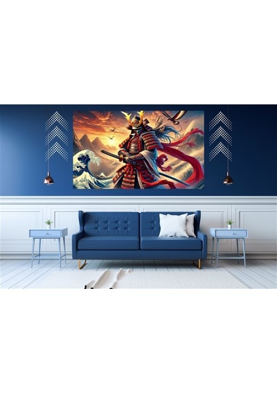 Ti-play Ok Yada Kılıc 60x90cm Modern Samuray Pvc Çerçevesiz Tablo