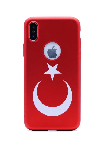 Apple Uyumlu iPhone X Kılıf Zore Bayrak Silikon (516640856)