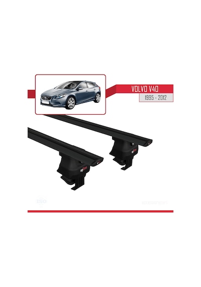 Volvo V40 1995-2012 Arası İle Uyumlu Ace-4 Ara Atkı Tavan Barı Siyah