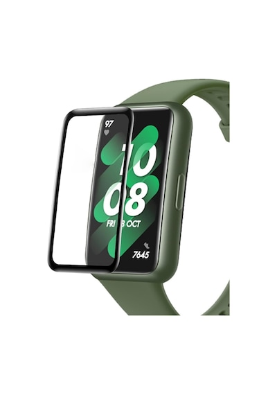 Huawei Band 9 Tam Kaplayan Nano Cam Ekran Koruyucu Siyah Band 9 İle Uyumlu Ekran Koruyucu - Siyah