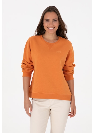 U.S. Polo Assn. Kadın Bakır Şardonlu Bisiklet Yaka Basic Sweatshırt 50313586-VR182