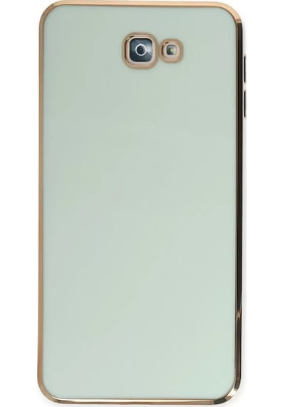 Samsung Galaxy J7 Prime Kılıf Volet Silikon - Açık Yeşil Çok Renkli