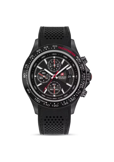 Swiss Military Hanowa Watchman 43 Mm Quartz Saat Smwgo0003430 Siyah