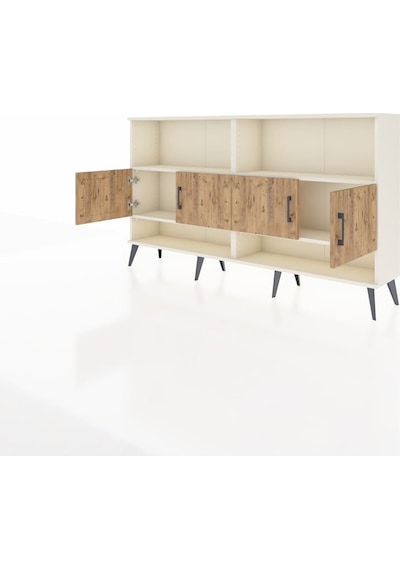 Arges Konsol 4 Raflı 4 Kapaklı 176x30x99 Aytaşı-çam/antrasit Aytaşı-çam/antrasit Arges Konsol 4 Raflı 4 Kapaklı 176x30x99 Aytaşı-çam/antrasit Aytaşı-çam/antrasit