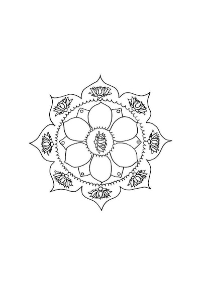 Çocuklar İçin Mandala Boyama Seti-1 20 Süper Poster Mandala