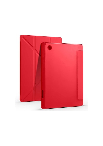 A8 10.5 Sm-x200 X205 X207 İle Uyumlu Kılıf Kalem Bölmeli Trifolding Case Kırmızı Sku: Zeusb0dxq6178b Arka Kapak