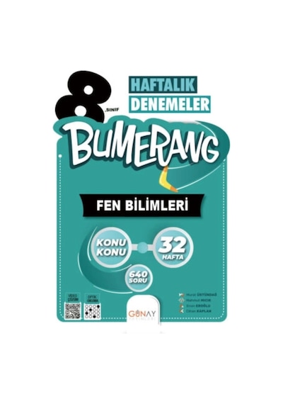 Bumerang Lgs 8. Sınıf 32 Lik Haftalık Fen Bilimleri Denemeleri