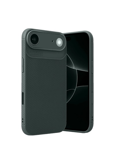 Apple İphone 17 Air Auto Focus Karbon Kapak - Koyu Yeşil