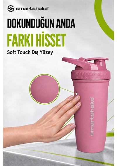 Smartshake Reforce Paslanmaz Çelik Serisi 900 Ml Rose Pembe Protein Shaker