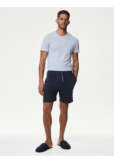 Marks & Spencer Regular Fit Supima Pijama Altı T07001231A Lacivert