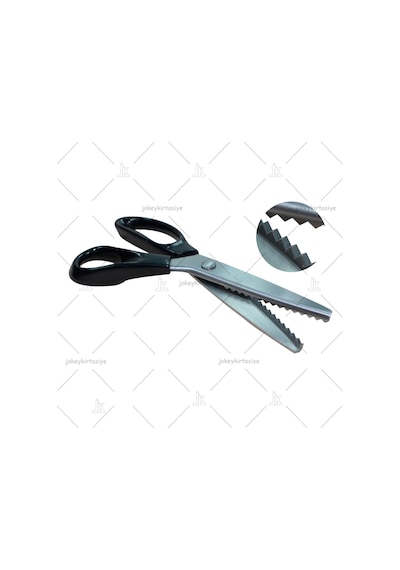 Çelik Silikon Saplı ✂ Sürfile Zigzag Kesim Makası 230Mm