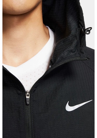 Nike Essential Running Jacket Reflektörlü Toplanabilir Erkek Ceket Siyah