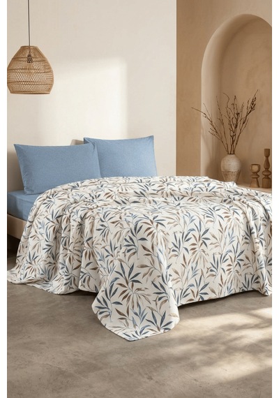 La Notte Spring Garden Çift Kişilik 4 Parça Pike Takımı 210x230 + 160x200 + 2/50x70 Cm Çok Renkli