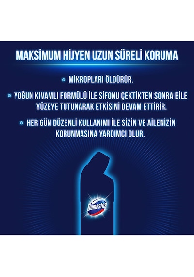 Domestos Çamaşır Suyu Dağ Esintisi 6 x 750 ML + Sünger 2'li