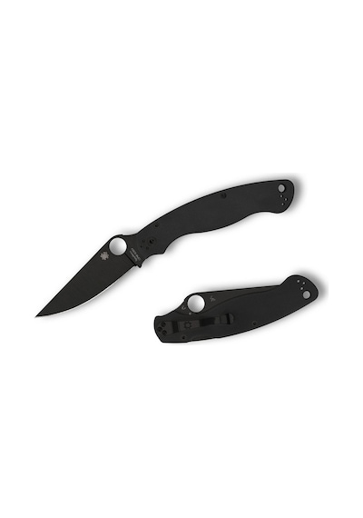 Spyderco Military 2 G10 Black Blade Plainedge Kamp Çakı Siyah 87868540