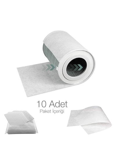 Purmed 10 Adet Xiaomi Air Purifier 4 Lite Için Toz Tutucu Ön Filt