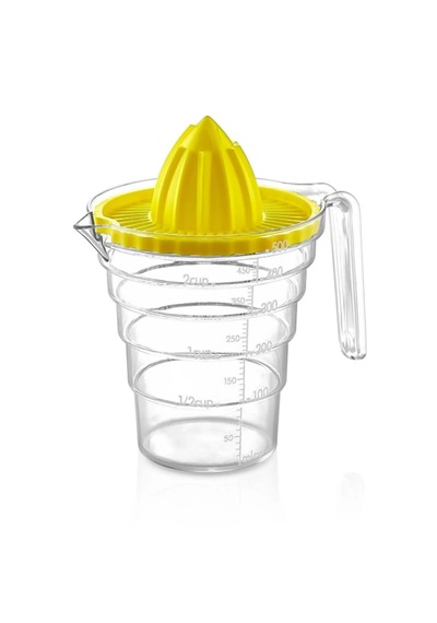 Masterchef Ölçülü Narenciye Sıkacağı 500 Ml. Portakal Sıkacağı Ve Limon Sıkacağı Şeffaf - Sarı