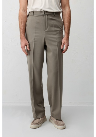Antioch Relaxed Fit Kemerli Erkek Pantolon Haki