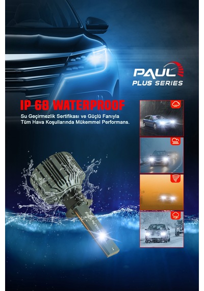 Paul Plus H1 18.000 Lümen Güç Şimşek Etkili Odaklı Ufuk Çizgili