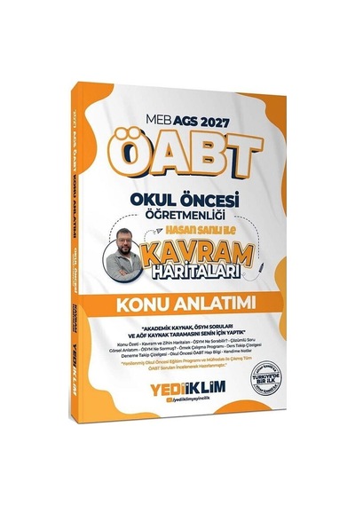 Yediiklim 2027 Öabt Meb-ags Okul Öncesi Öğretmenliği Kavram Haritaları Konu Anlatımı - Hasan Sanlı