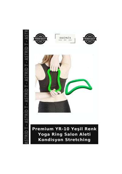Premium Yr-10 Yeşil Renk Yoga Ring Salon Aleti Kondisyon Stretching