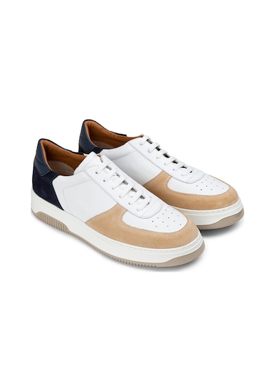 Deery Hakiki Deri Vizon Rengi Erkek Sneaker Ayakkabı - 01965Mvzne03 Vizon