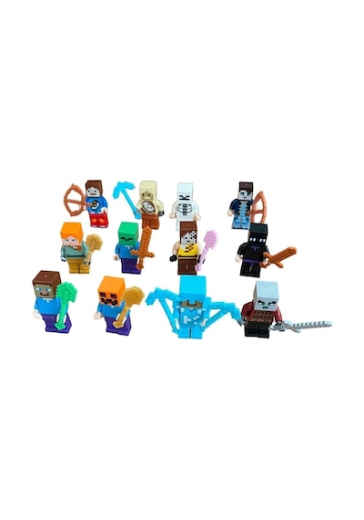 Minecraftt Oyuncak Figürleri 12 Figürlü Oyuncak Set Legoo Uyumlu 23 Parça Minecraft
