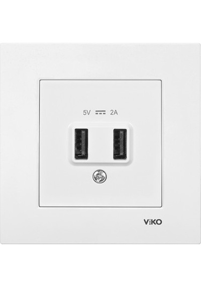 Viko Karre Beyaz Usb Priz 5v 2a